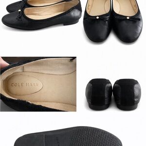 Cole Haan Women's Black Leather Loafers